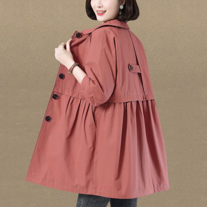 Waist Slimming Little Trench Coat Women