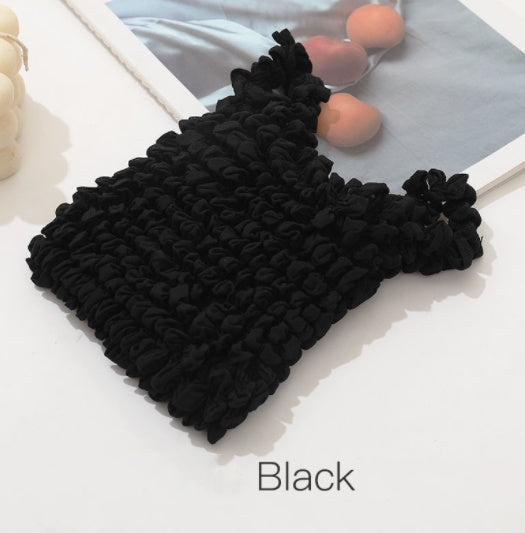 New Magic Expansion Fold Pleated Flexible Stretch Mini Bag Large Capacity Bubble Elastic Paddy Portable Shopping Handbag Tote