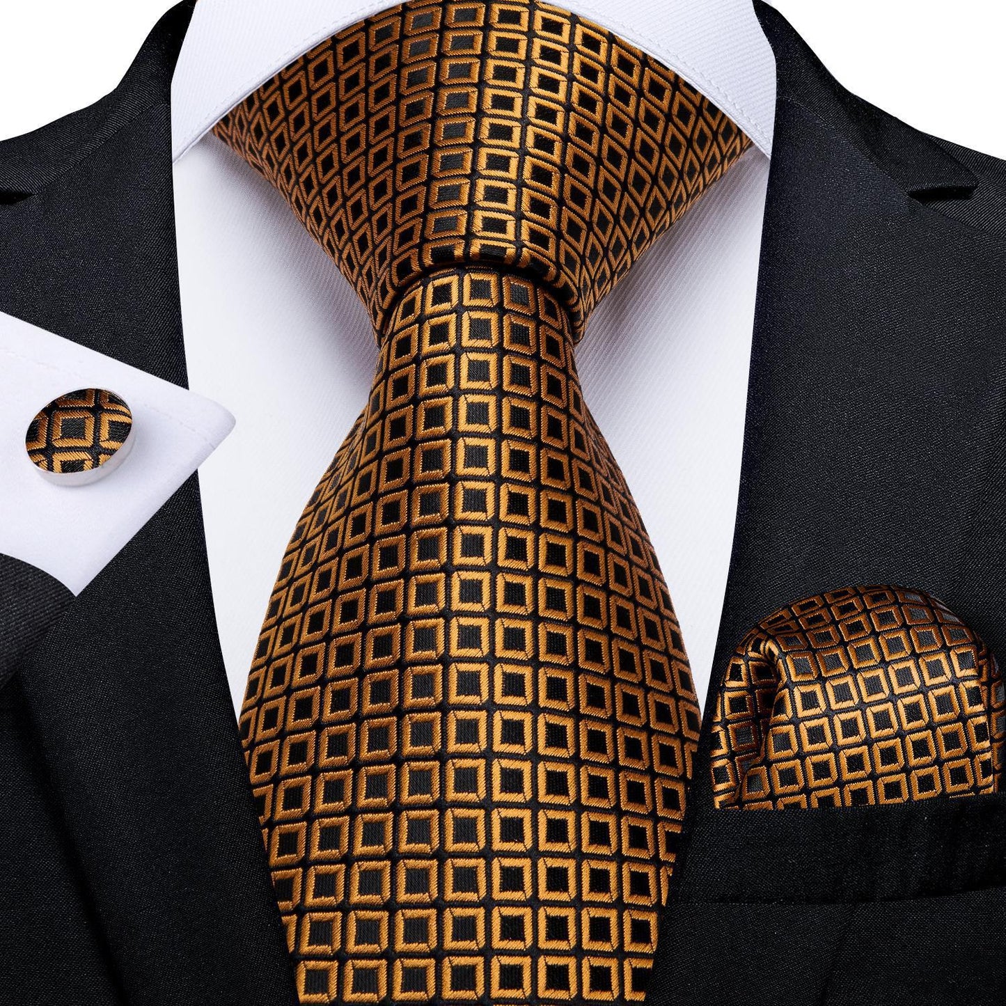 Vintage Jacquard Paisley Tie 3-Piece Set