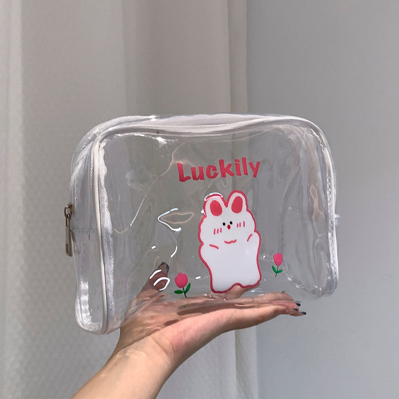 Women's Portable Pvc Simple Large-capacity Travel Wash Storage Bag