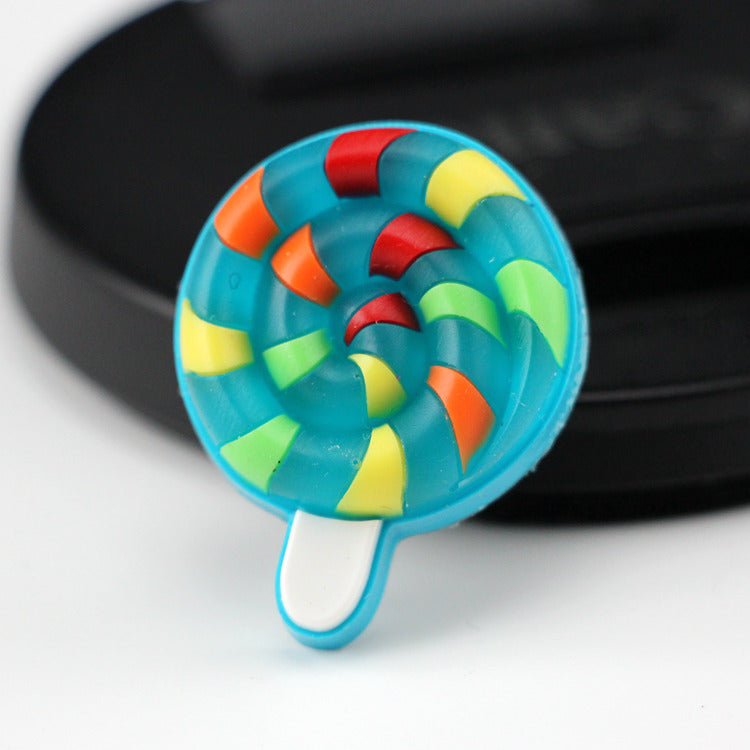 Shoe Flower Lollipop Macaron Cave Shoes Decoration Flower Hole Hole School Bag Decoration