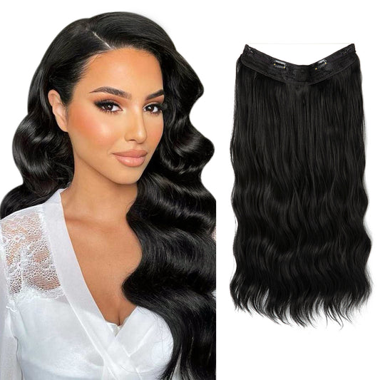 European And American Style Women Corn Curler Fishing Thread Long Curly Hair  Wig