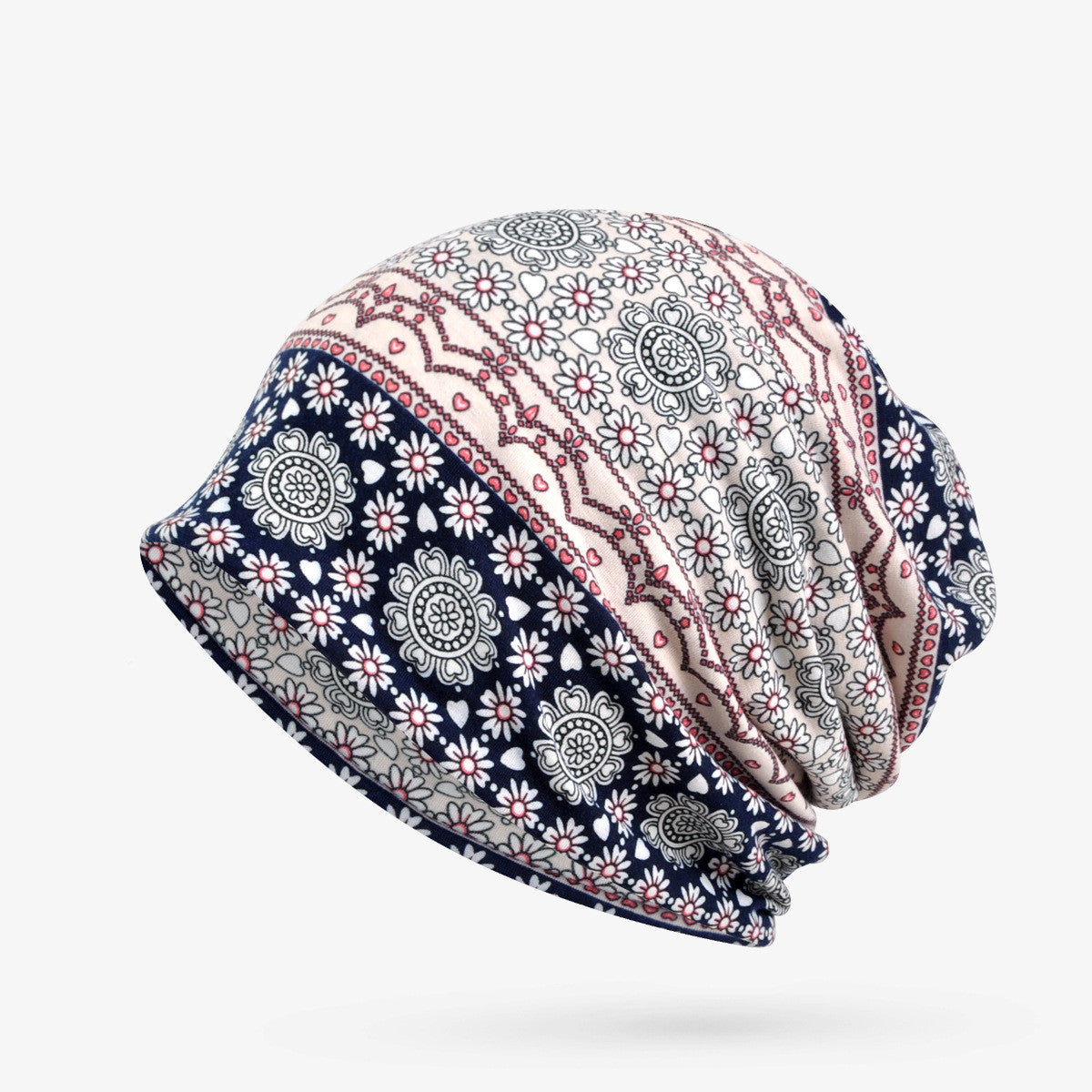Women's Fashion Print Wrap Head Hat