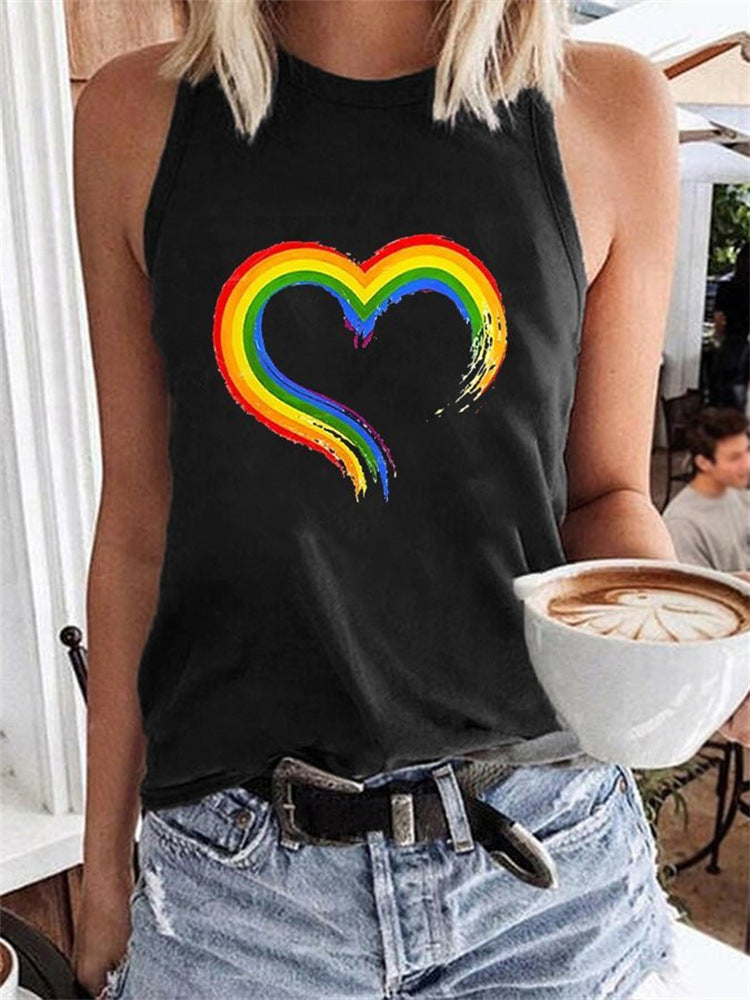 Summer Women's Fruit 3D Printed Casual Sleeveless Vest