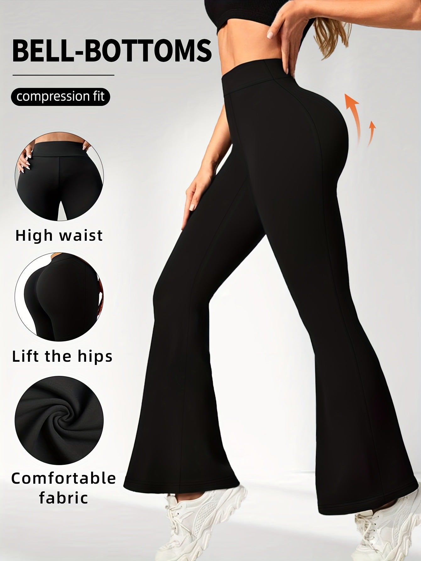 1 Pair Of Women's Bootleg Yoga Pants