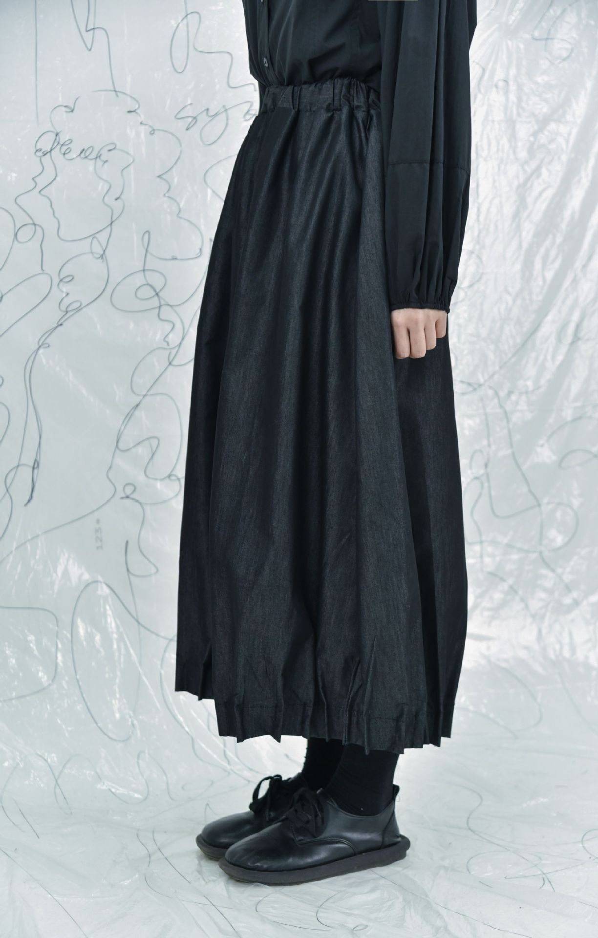 Thin Trousers Pleated All-matching Artistic Janpanese