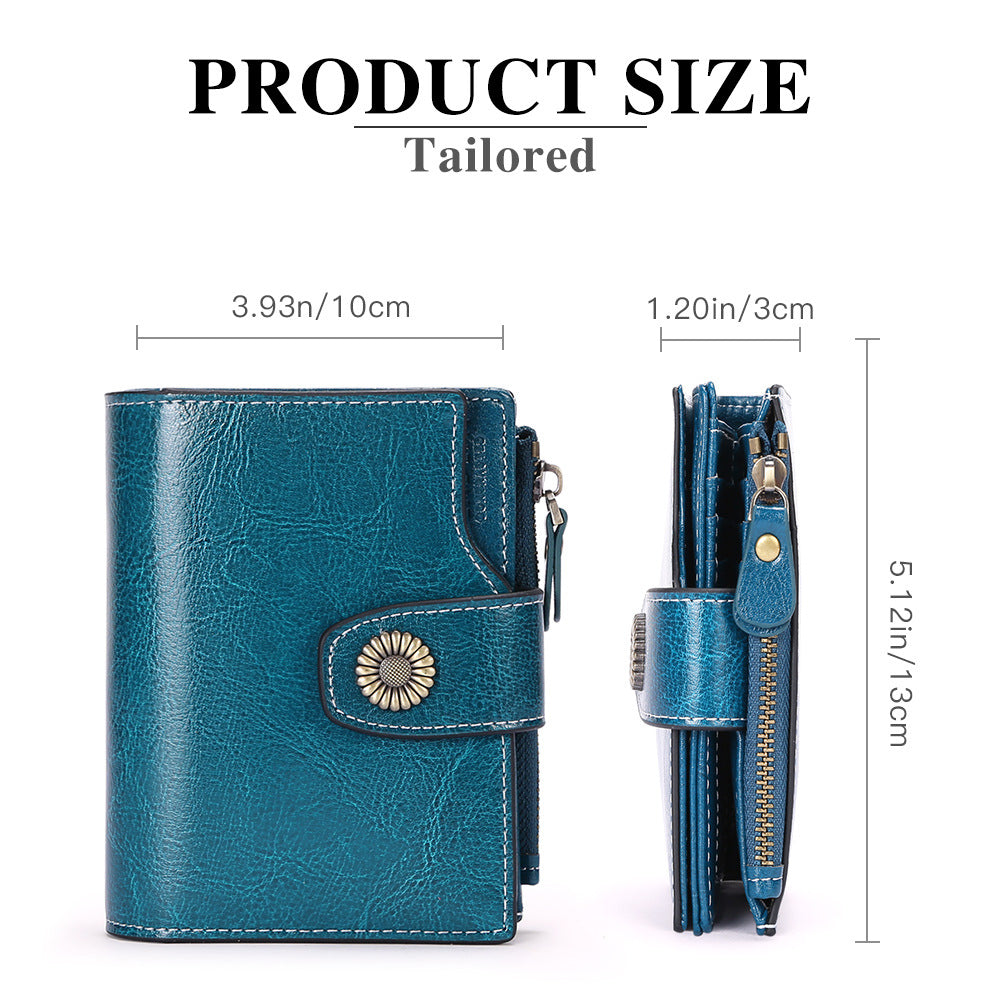 Hasp Clutch Girls Coin Pocket Multifunctional Card Holder