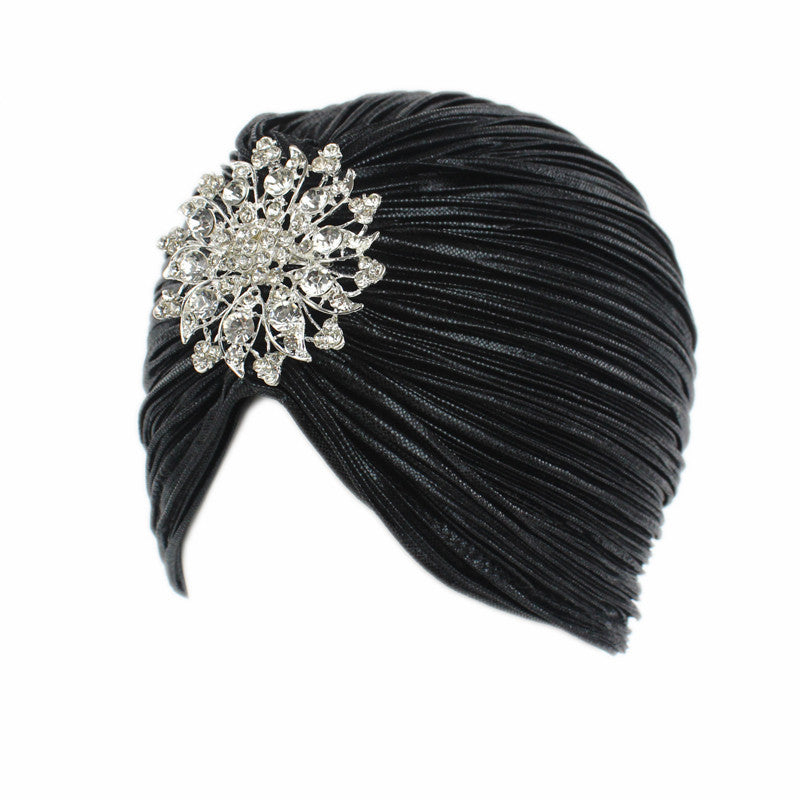 Noble Golden Pleated Indian Hat Tam-o'-shanter