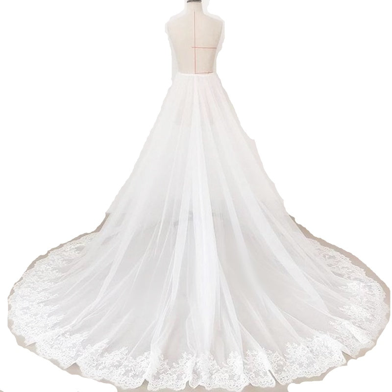 Bride's Skirt With Mesh Lace Lace