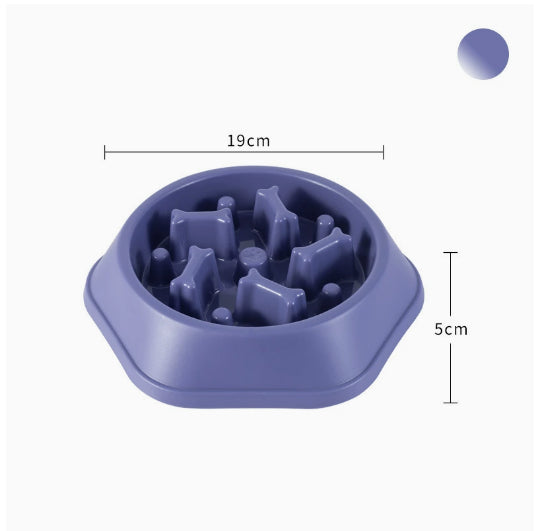 Home Style Bone Choke Prevention Slow Food Bowl Dog Bowl