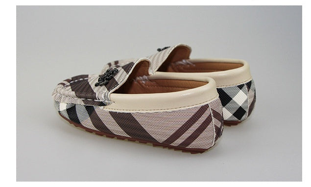 Temperament Leopard Print Spring Fashion Soft-soled Children's Peas Shoes
