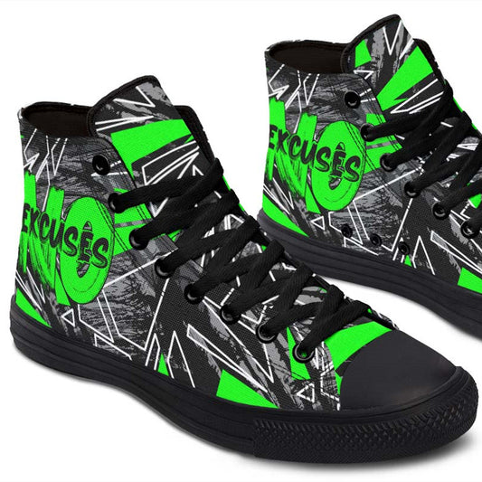 Printed Couple High-top Canvas Shoes