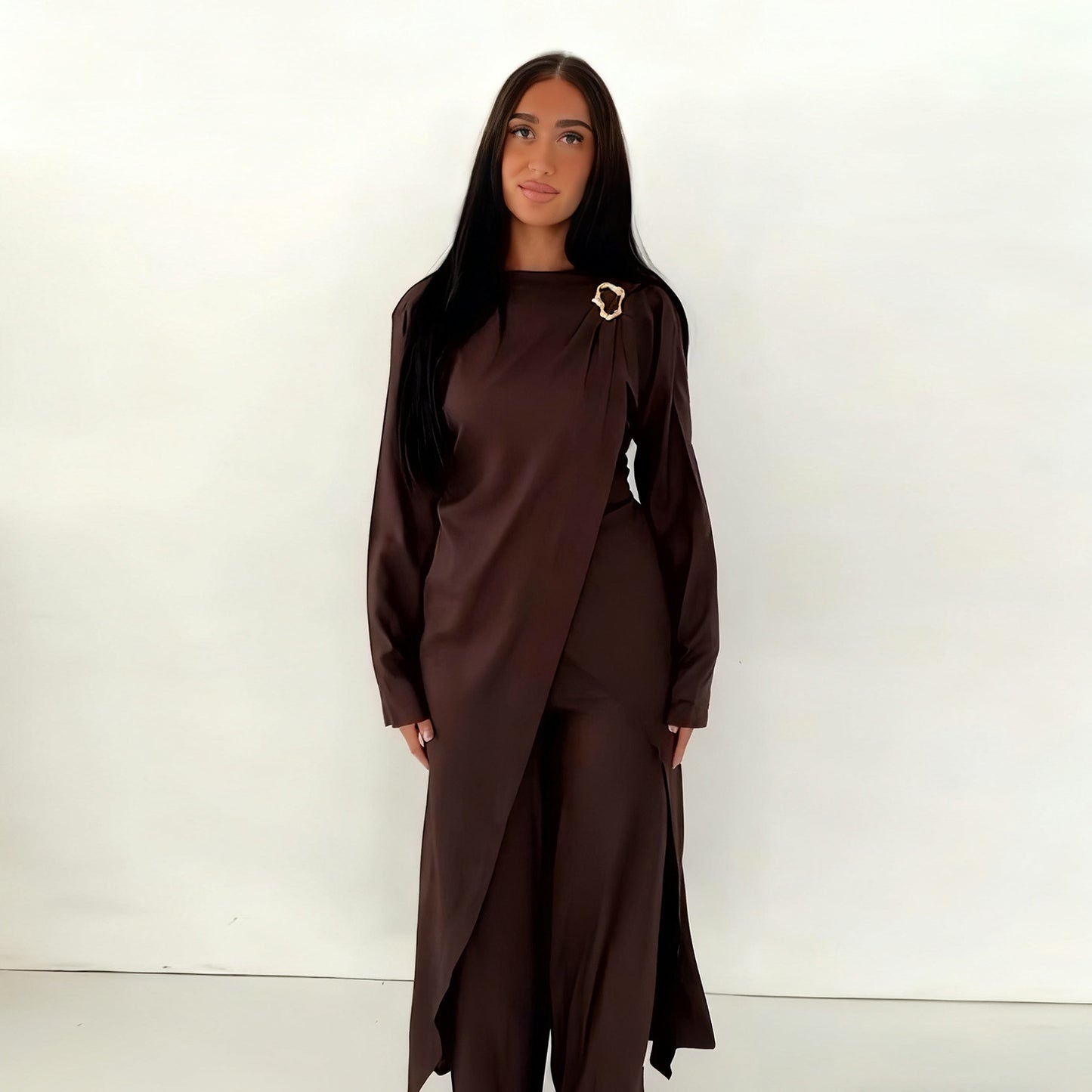 Womens Fashion Two-piece Top And Pants Set