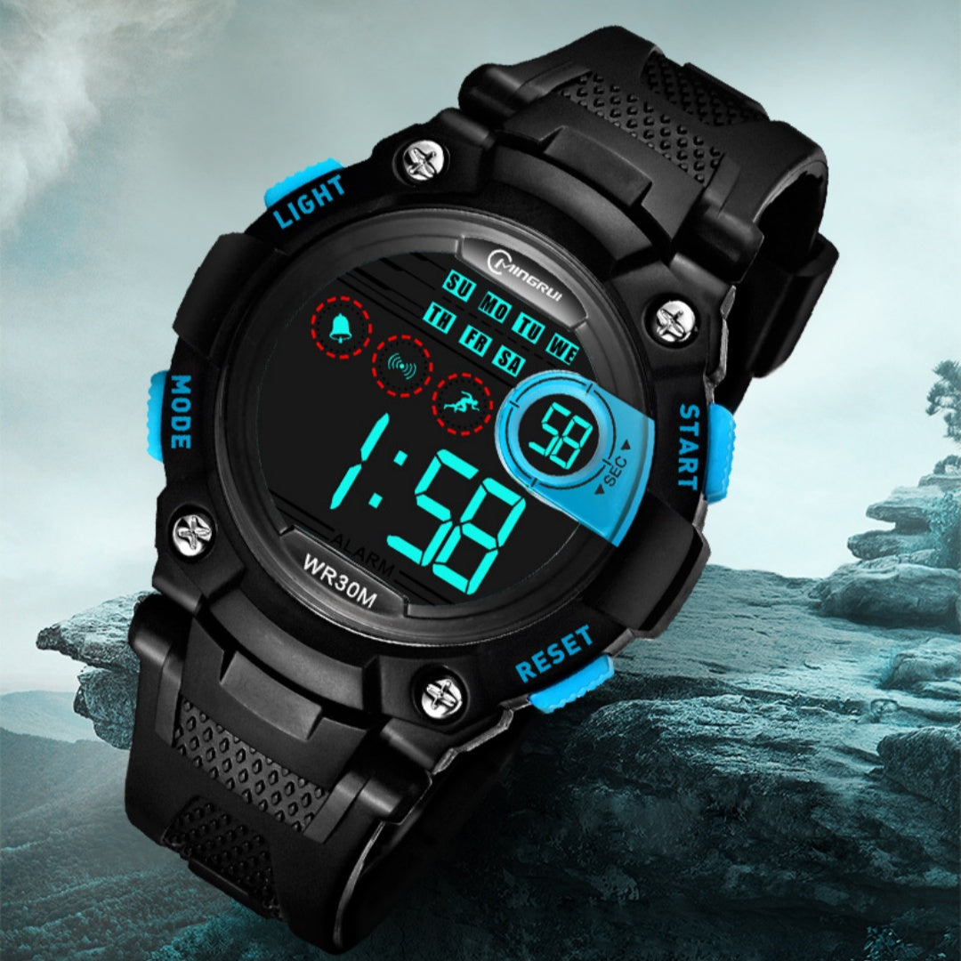 Waterproof Anti-fall Multifunctional Sports Student Electronic Watch