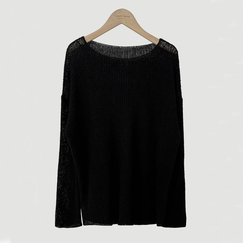 Solid Color Loose And Idle Sun Protection Long Sleeve Blouse Casual