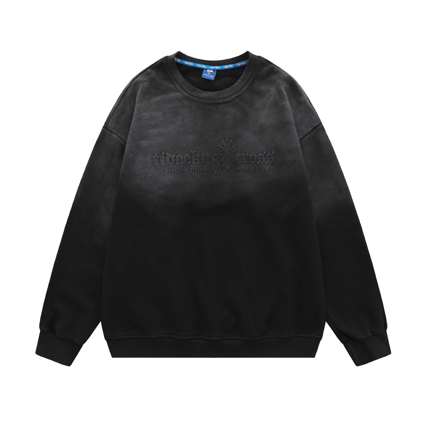 Europe And The United States Hip-hop Three-dimensional Letters Gradient Top