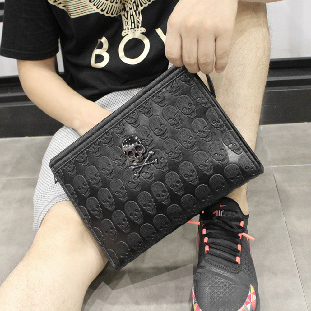 Men's Hand Holding Fashion Underarm Bag With Large Capacity
