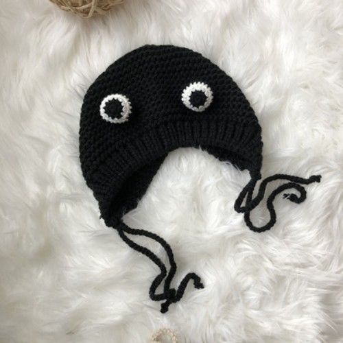 Cartoon Frog Wool Hat Sweet Children