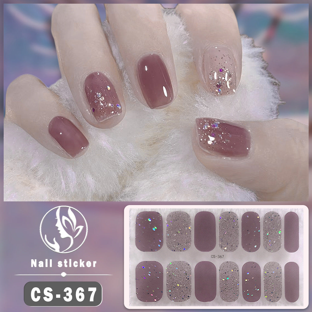 Waterproof Solid Color Nail Art Nail Shaped Piece