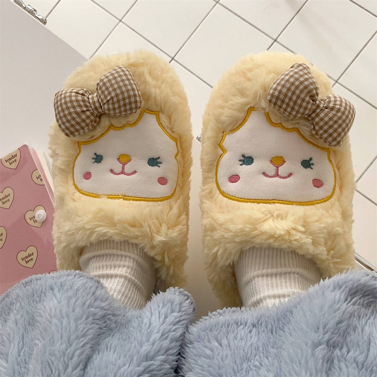 Cute Animal Slippers Girl Fashion Home