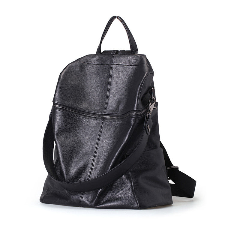 Genuine Leather Women's Large Capacity Retro Backpack