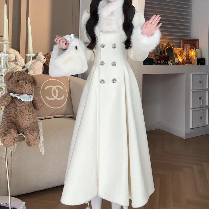 Elegant Cinched And Insulated Womens Coat