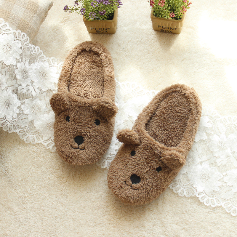 Autumn And Winter Cartoon Home Indoor Plush Slippers