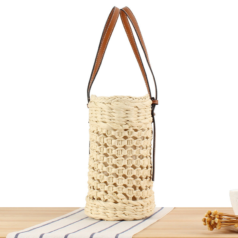 Shoulder Large Capacity Paper-string Woven Bag Casual