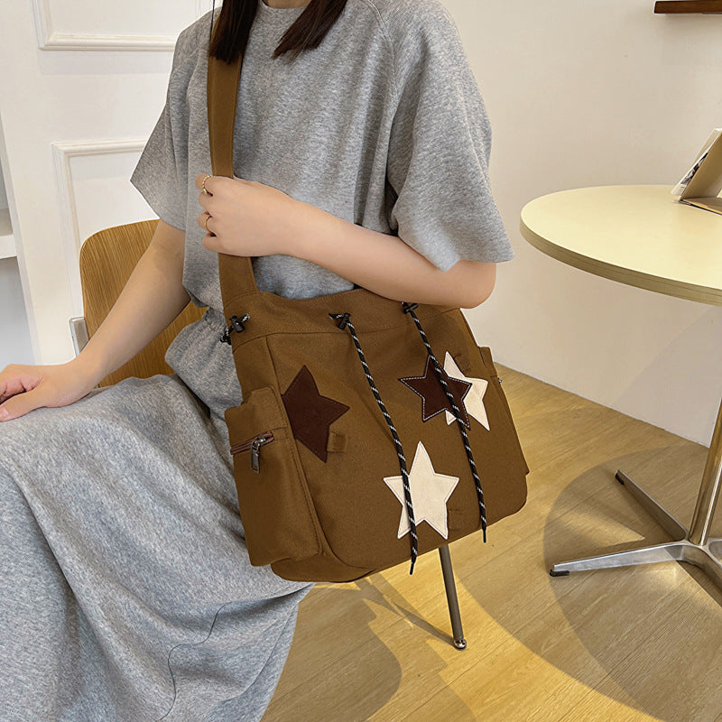Fashion American Retro Large Capacity Shoulder Messenger Bag