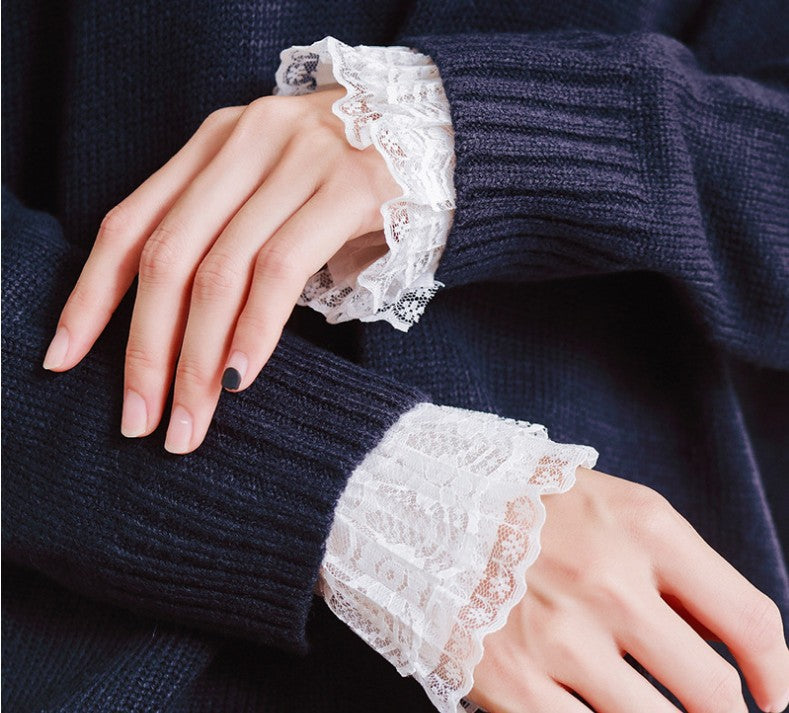 Lace Decorative Clothes Sleeves Sweater Sleeves Fake Cuffs