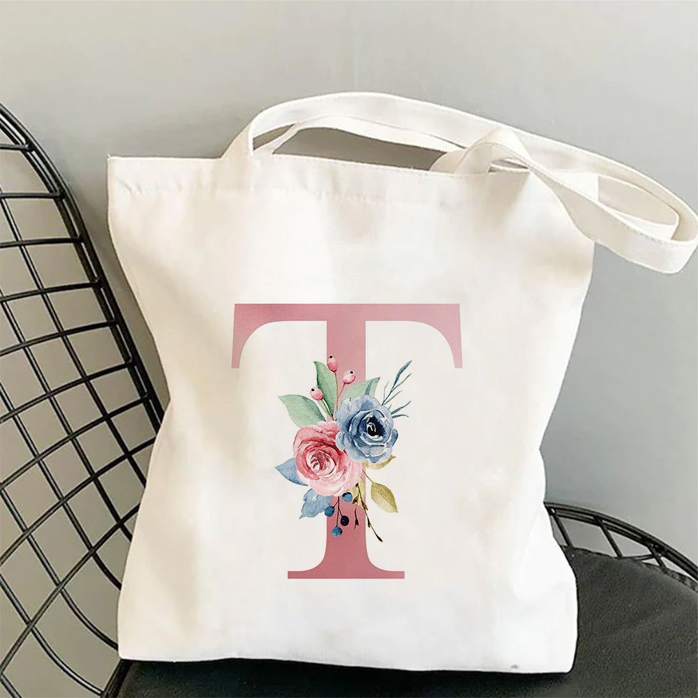 Printed Single Shoulder Folding Shopping Bag