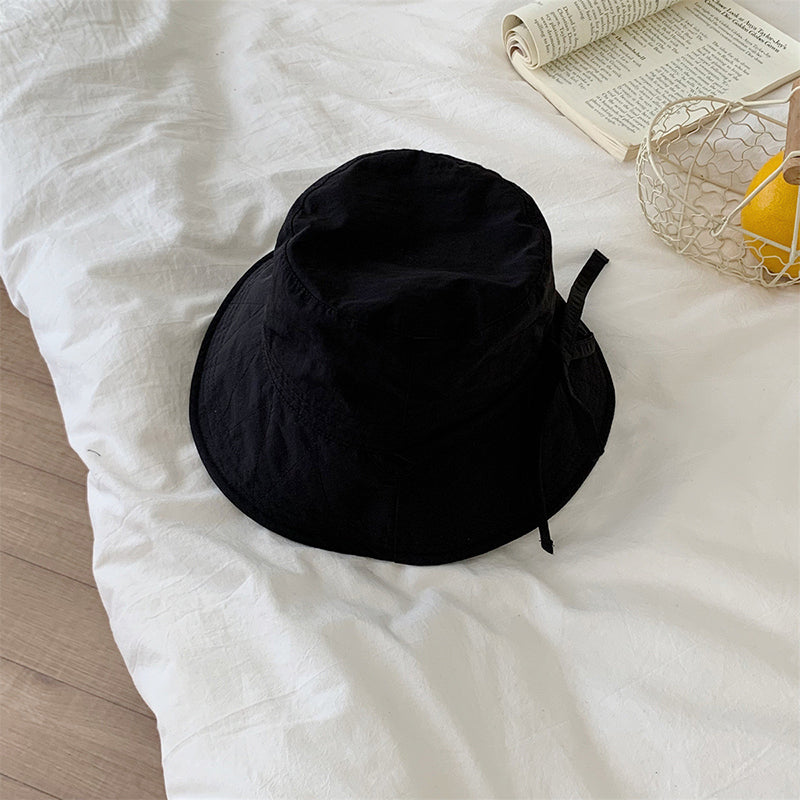 Japanese Drawstring Bucket Hat Women's Summer Thin Breathable