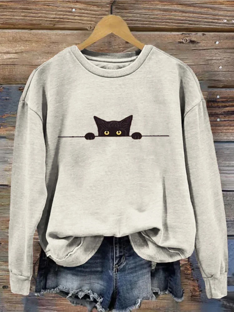 Creative Christmas Men's And Women's Loose Round Neck Sweater