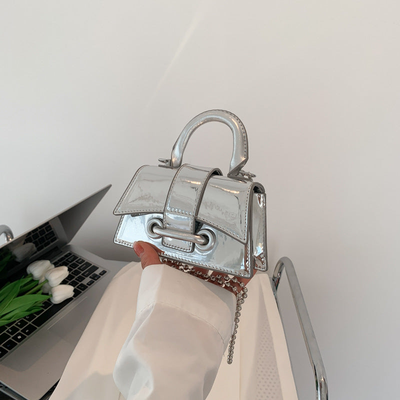 Women's Fashion Simple Laser Glossy Handbag