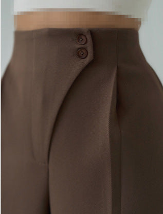 Women's Fashion Casual Straight Trousers