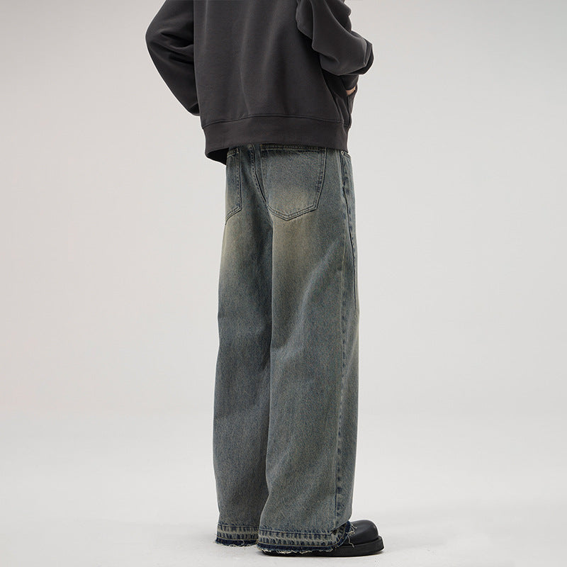 Men's American Loose Burrs Jeans