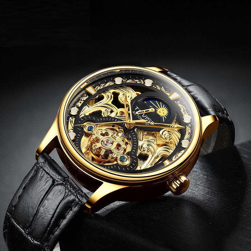 Waterproof Business Leisure Automatic Belt Men's Mechanical Watch