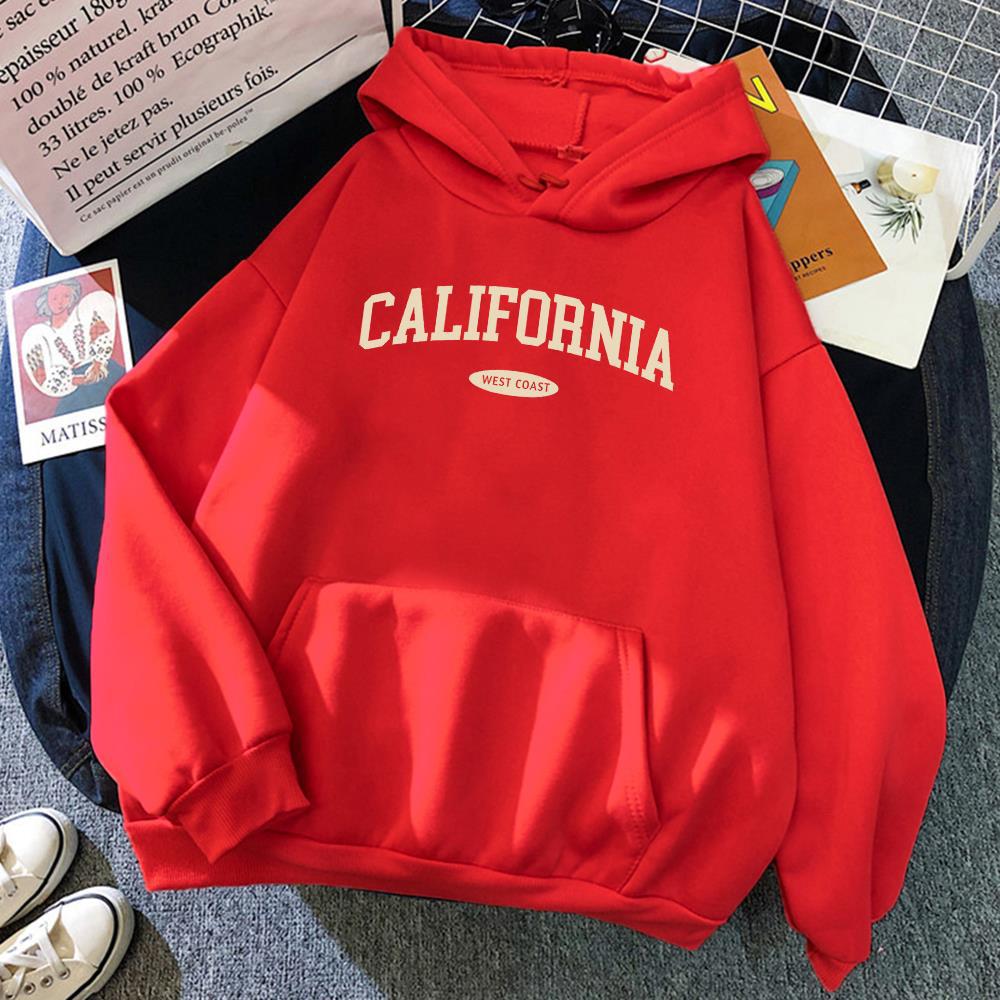Women's Hooded Street Pocket Round Neck Sweatshirt