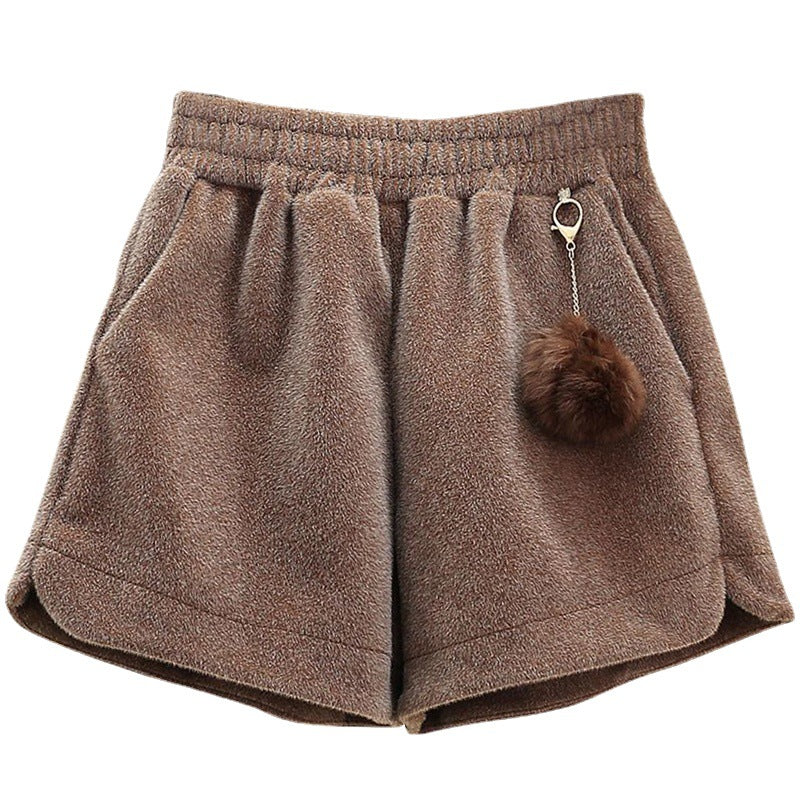 Women's Versatile Loose Thick Warm Wide-leg Pants