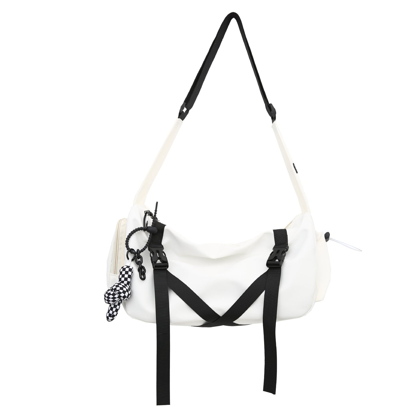 Men's And Women's Fashionable Large Capacity Wide Shoulder Strap Crossbody Bag