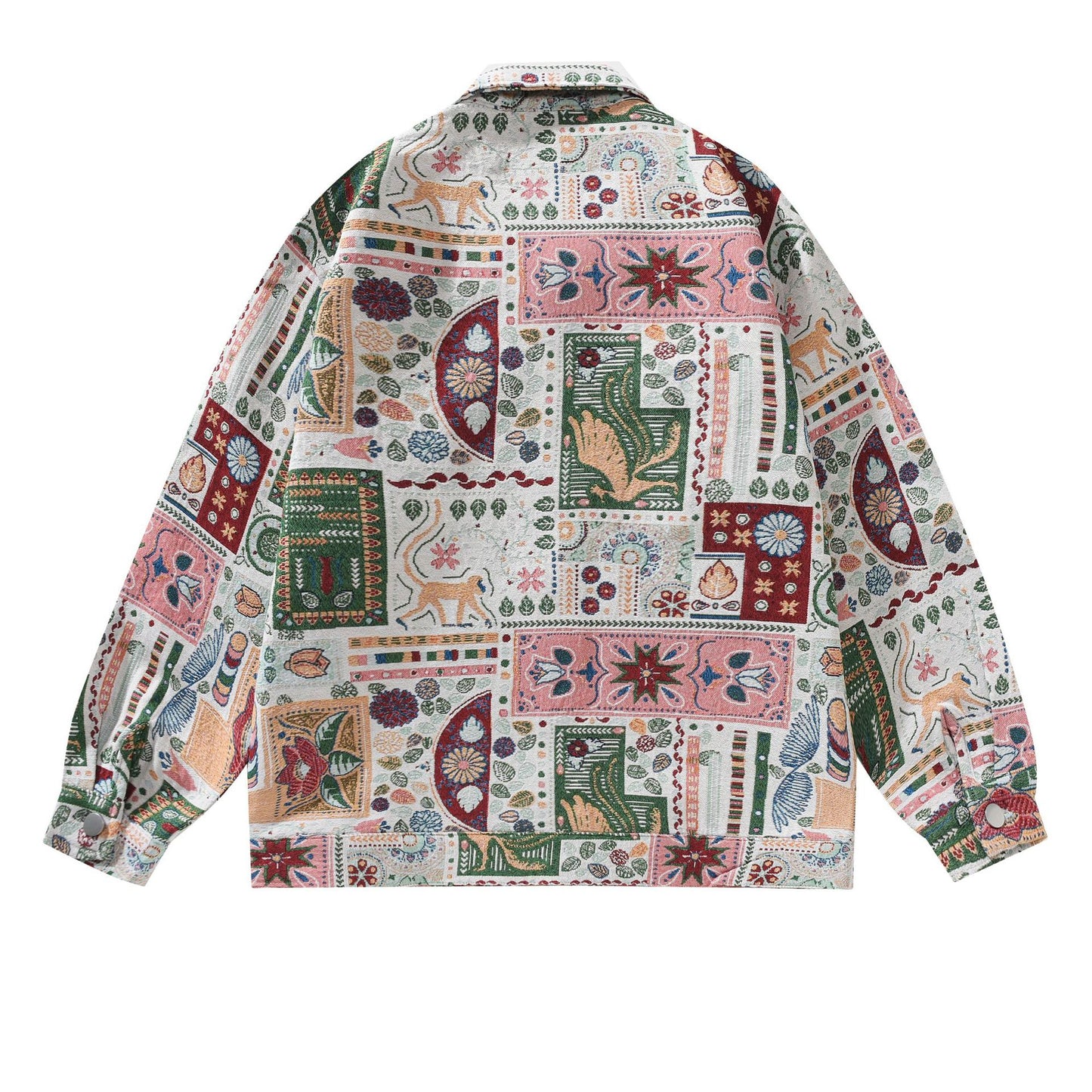 Mænds og Kvinders Ens Maychao Jacquard Workwear Casual Jakke Frakke