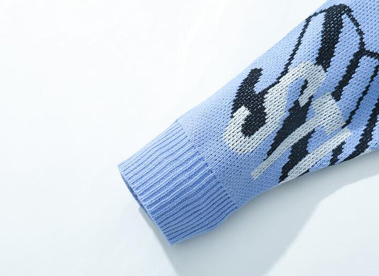 Mænds Løse Bogstaver Afslappet Sweaterjakke