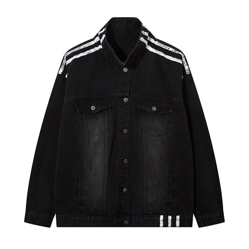 High Street Fashion Brand Loose Leisure Workwear Turn-down Collar Coat
