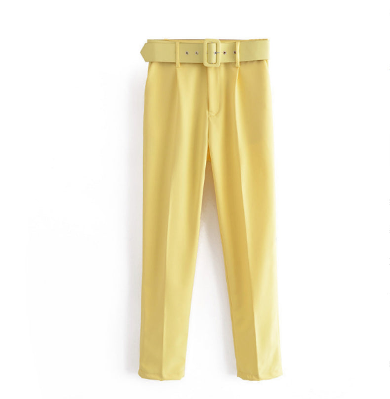 Women's Elegant Graceful Slim-fitting Ankle-tied Casual Pants