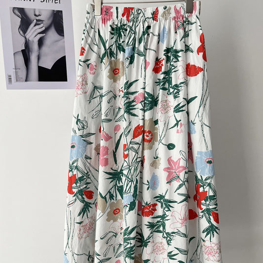 High Waist Slimming A- Line Skirt Women's Summer