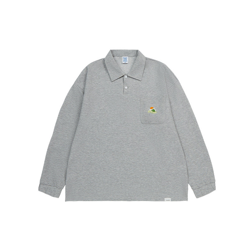 Men's Snow Mountain Toothbrush Embroidery Shirt