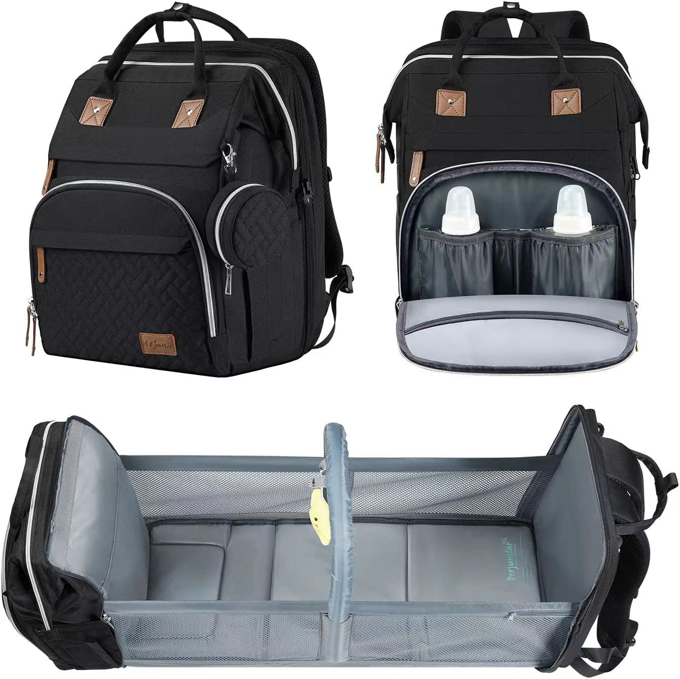 Folding Crib Anti-mosquito Stroller Large Capacity Baby Bag