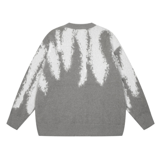 Fashion Tie-dye Loose Sweater Men's Casual