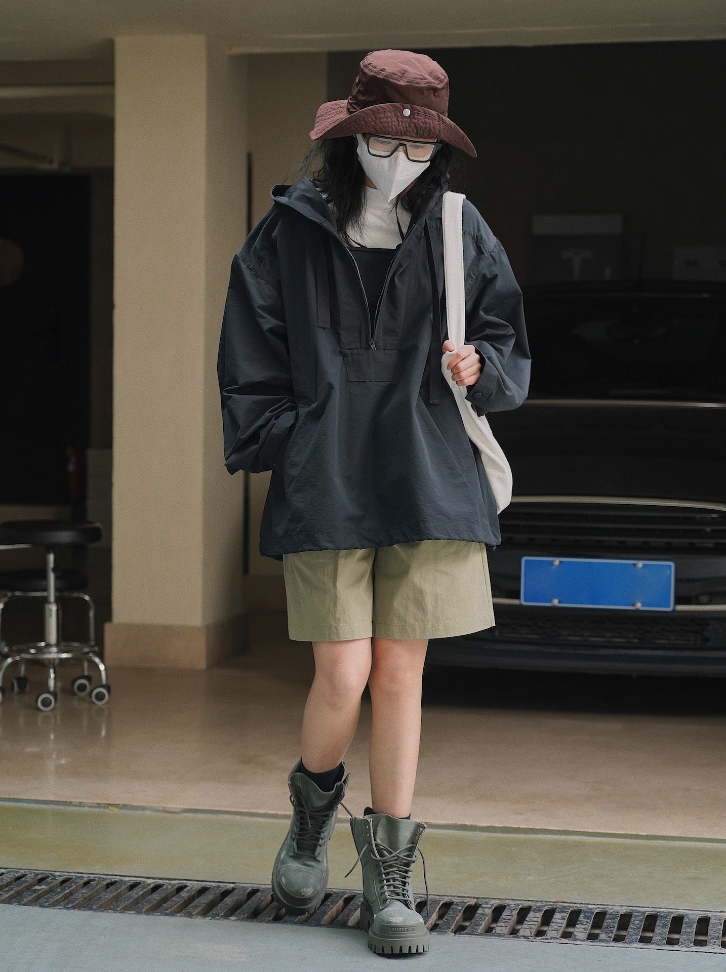 Ny koreansk stil afslappet urban outdoor hættejakke med slank profil, vindtæt frakke og sweatshirt