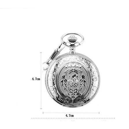 Women's Retro Fashion Flip Hollow Pocket Watch